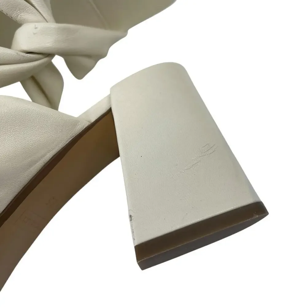 Everlane The Day Twist Heel in White Size 9.5 Summer
